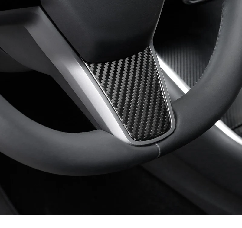 Lsrtw2017 для Tesla модель 3 рулевого колеса автомобиля Марка планки Decoraive интерьерные аксессуары для формовки