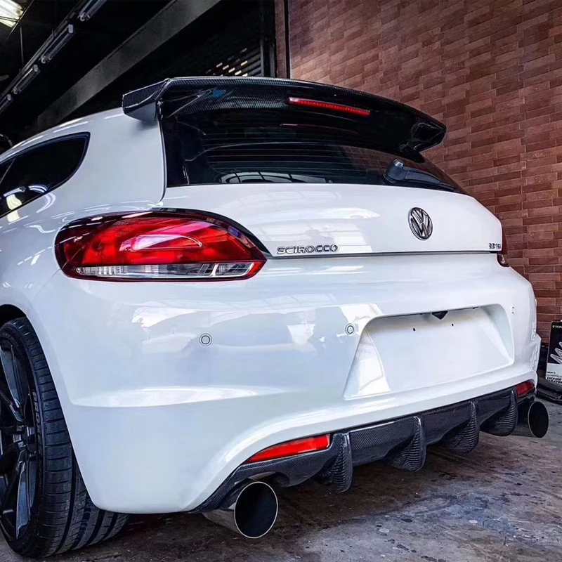 Задний спойлер из углеродного волокна/ФАП на крышу багажника крыло для Volkswagen VW