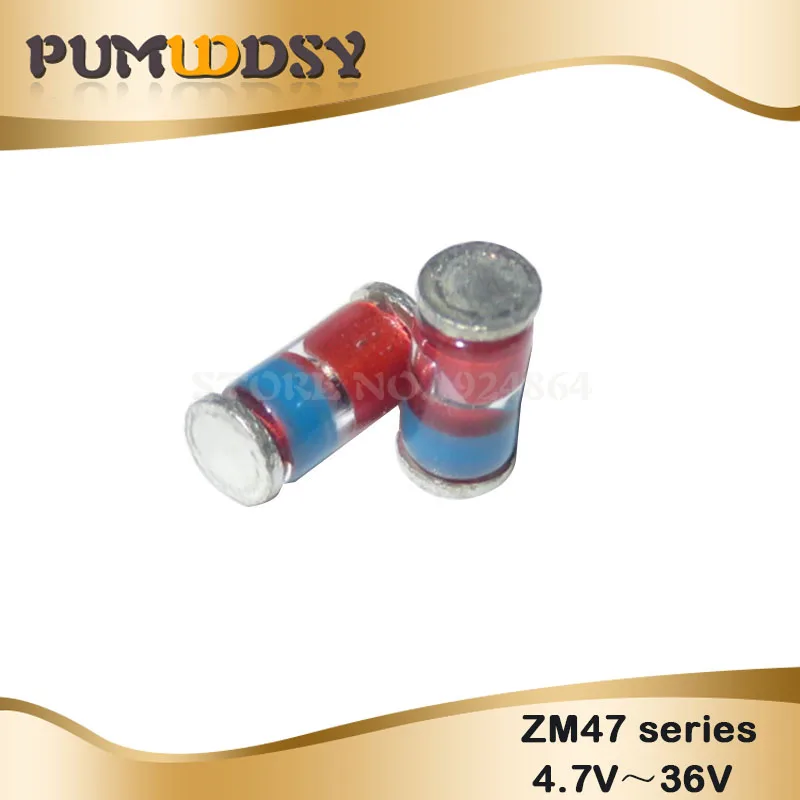20 шт./лот 1 Вт 6,2 V-47 V 7,5 V 8,2 V 9,1 V 12V 15V 16V 22V 24V 30V 33V 39V 43 в светодиод LL41 SMD зенеровский диод ZM4735A-ZM4756A ZM47 серия