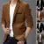 2019 Мода Мужчины Slim Fit Блейзер Формальный Пиджак На Одной Пуговице Повседневное Пальто С Длинным Рукавом Платье Куртка Осень Зима Вельвет Сплошной