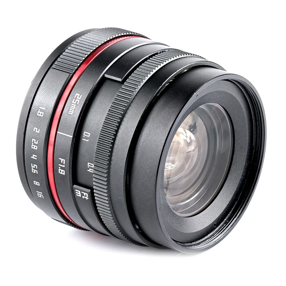 

25mm F1.8 Easy Install Photography Durable Accessories Universal Portable Micro Single Use Large Aperture Focusing Camera Lens