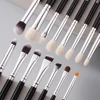 BEILI Black 12-19Pcs Makeup Brushes Natural Hair Eyeshadow Blending Eyeliner Makeup Brush Set Shader Eyebrow brochas maquillaje 2