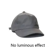 Бейсболка классическая спортивная повседневная шапка, одноцветная Регулируемая дышащая Беговая шапка для мужчин и женщин Светоотражающая жесткая шапка