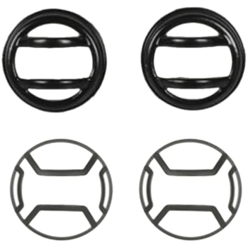 

4Pcs Car Front Side Turn Signal Light Lamp Cover Trim for Suzuki Jimny 2019+ - 2Pcs Metal & 2Pcs Iron