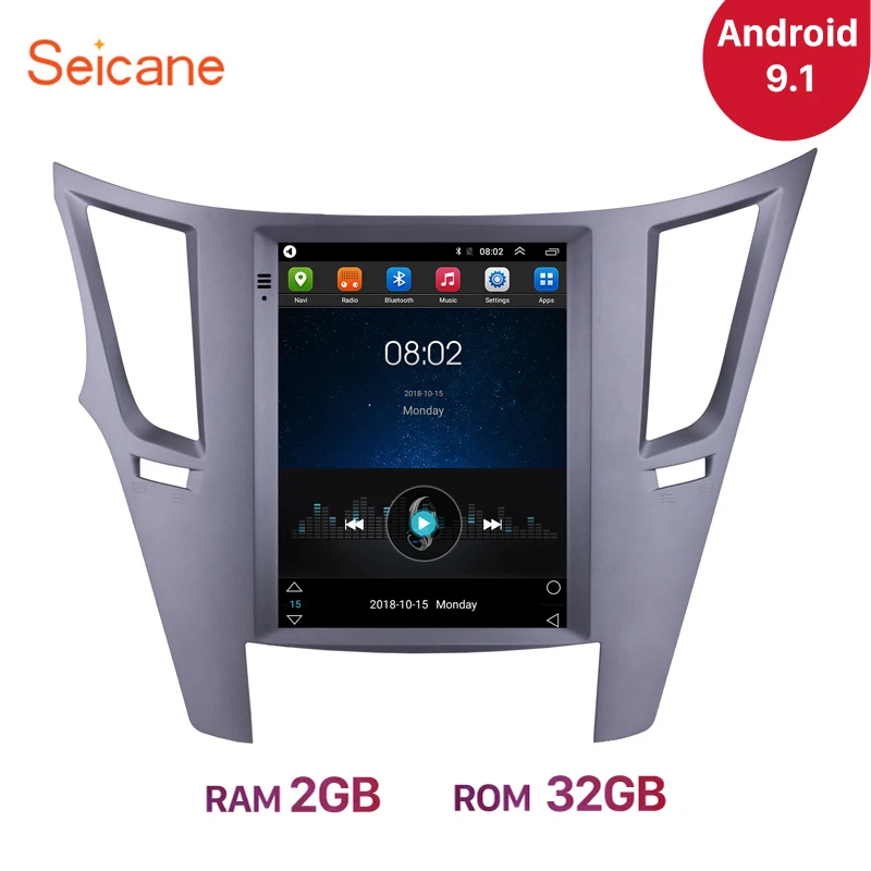 Автомобильный плеер Seicane Android 9 1 7 дюйма для Subaru Outback 2010 2014 левый руль GPS навигатор