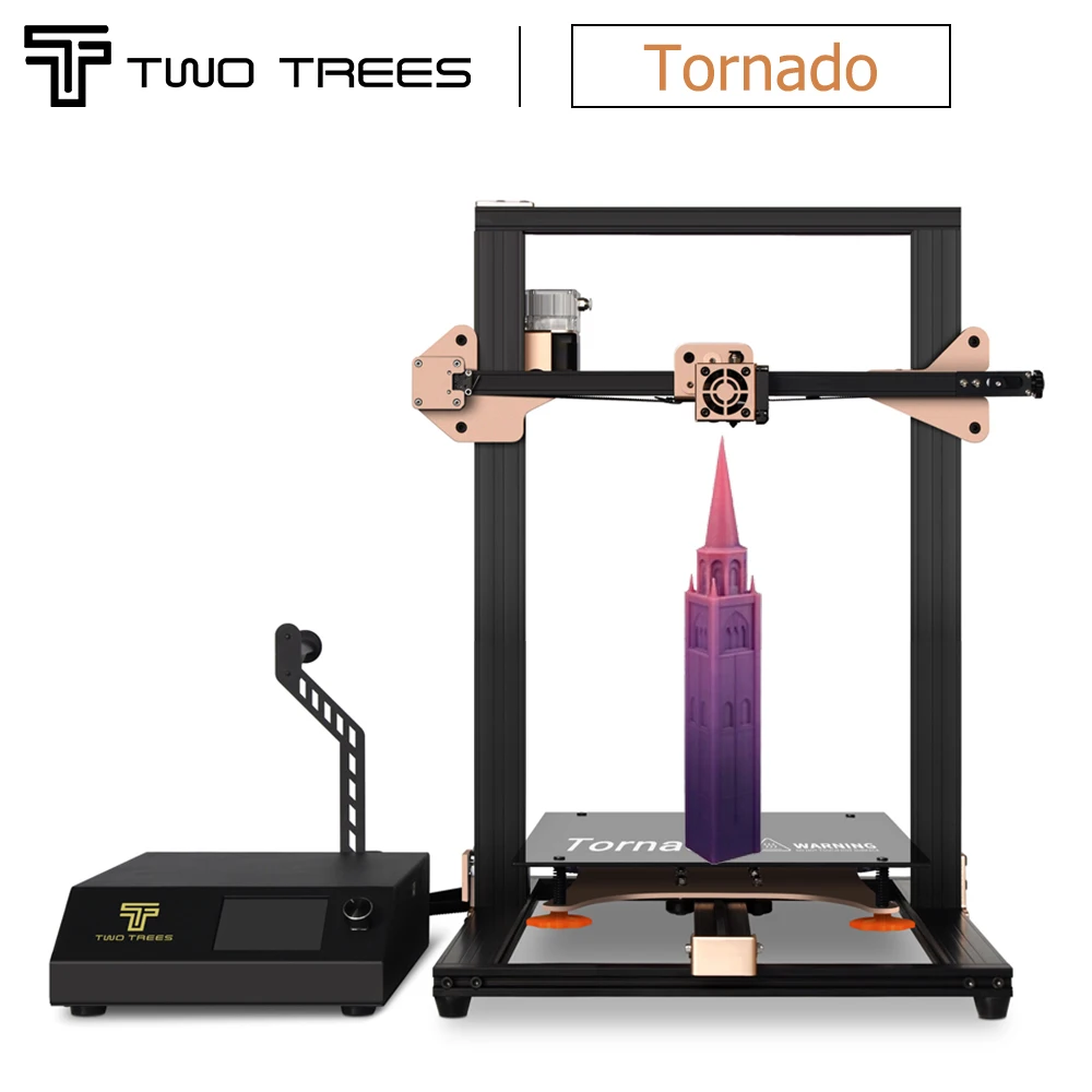 3D-принтер Twotrees Tornado лазерный уровень сенсорный экструдер BMG стеклянный корпус prusa