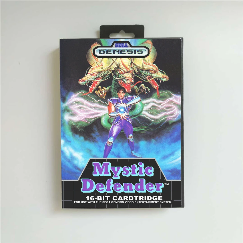 Mystic Defender-крышка США с розничной коробкой 16 бит MD игровая карта для Sega megadrive Genesis игровая консоль