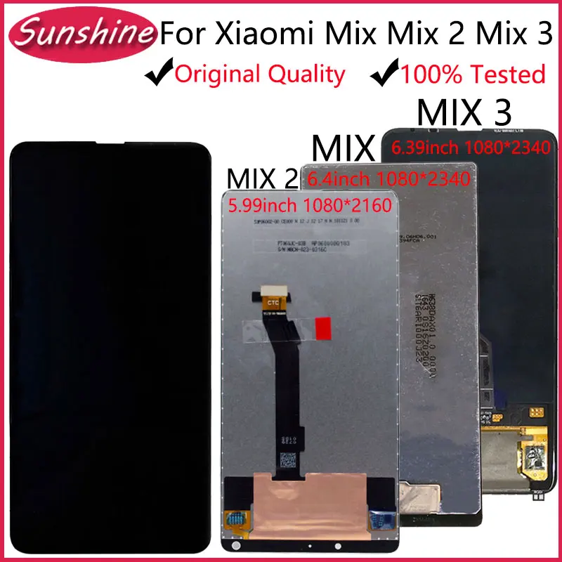 Оригинальный ЖК дисплей для XIAOMI MIX 3 сенсорный экран дигитайзер сборка Xiaomi Mix Lcd 2