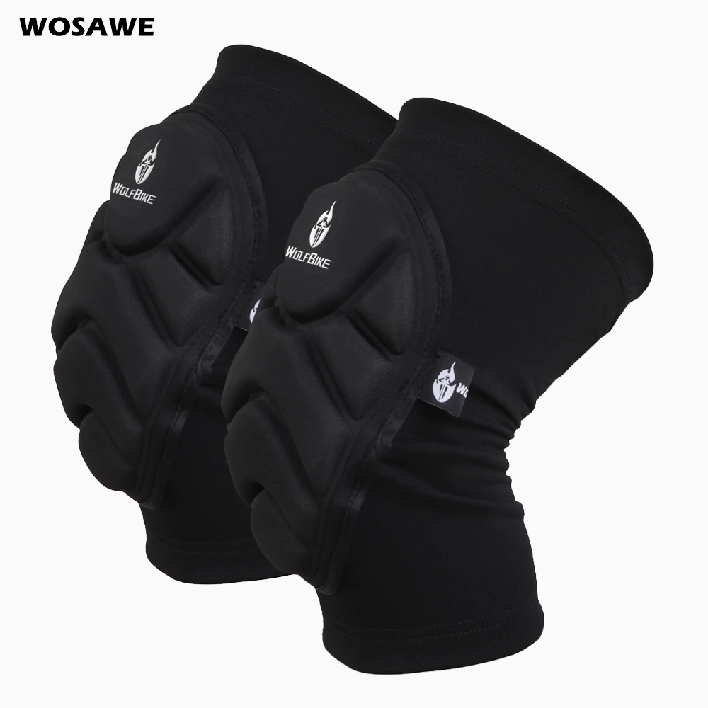 

WOSAWE 1 Pair Kneepad Skiing Goalkeeper Rodillera Football Volleyball Extreme Sports knee pads Protect Cycling Knee Protector