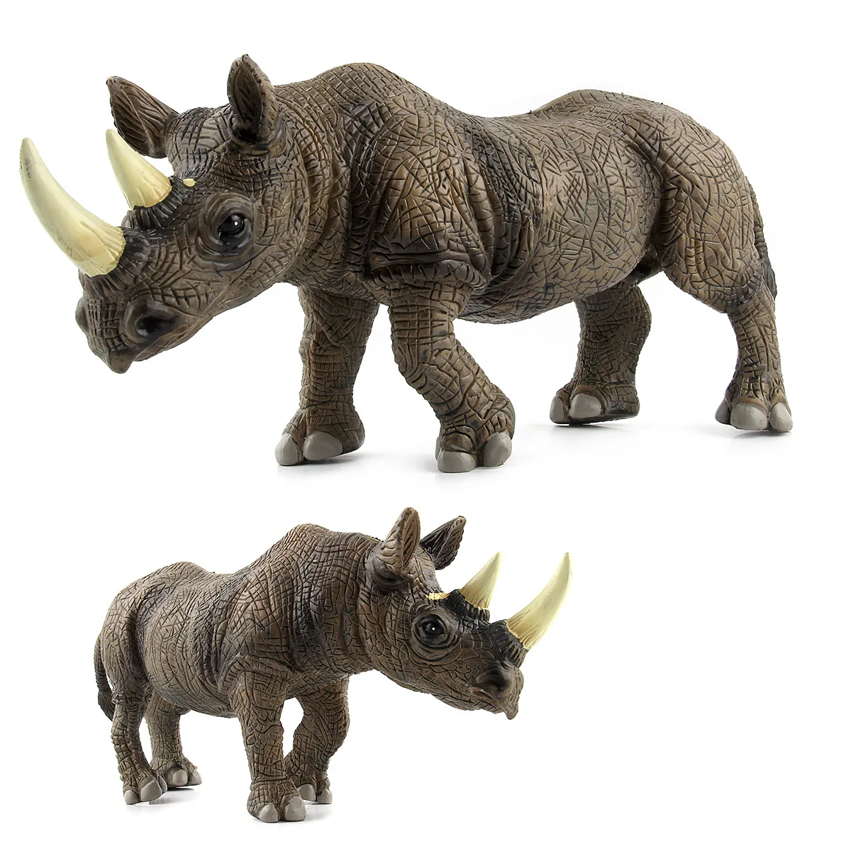 

Animal World Terrestrial Nursing Animal Rhino Model Garage Kit Model Vinyl Hollow Decoration Doll Collection Gift