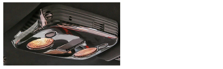 DWCX лампа для чтения на крыше автомобиля, светильник, панель, рамка, накладка, декор из углеродного волокна, стиль, подходит для Ford Mustang