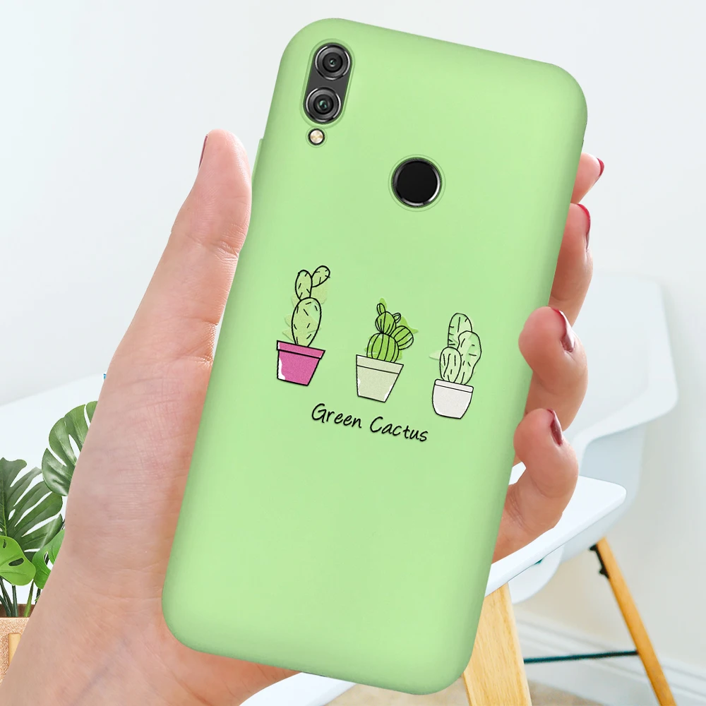 Силиконовые Casptm чехлы для телефонов с принтом для Honor 8X 9i 10 10i 20 Lite мягкие ТПУ чехлы простой цвет для Honor 20 Pro защитный ковер