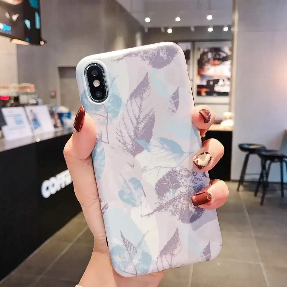 Винтажный чехол LOVECOM с перьями и листьями для iPhone 12 Mini 11 Pro XR XS Max 6 6s 7 8 Plus