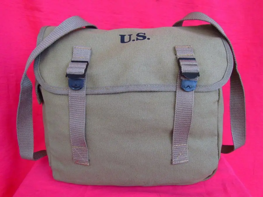 

WWII Replica Bag USA ARMY 36 Model MUSETTE BACKPACK Sports Cotton Military Copy Rucksack