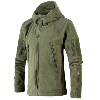 

Men Autumn Winter Jacket Soft Shell Fleece Antistatic Sweatproof Quick Drying Windproof Thermal Hiking Hoodie Jackets