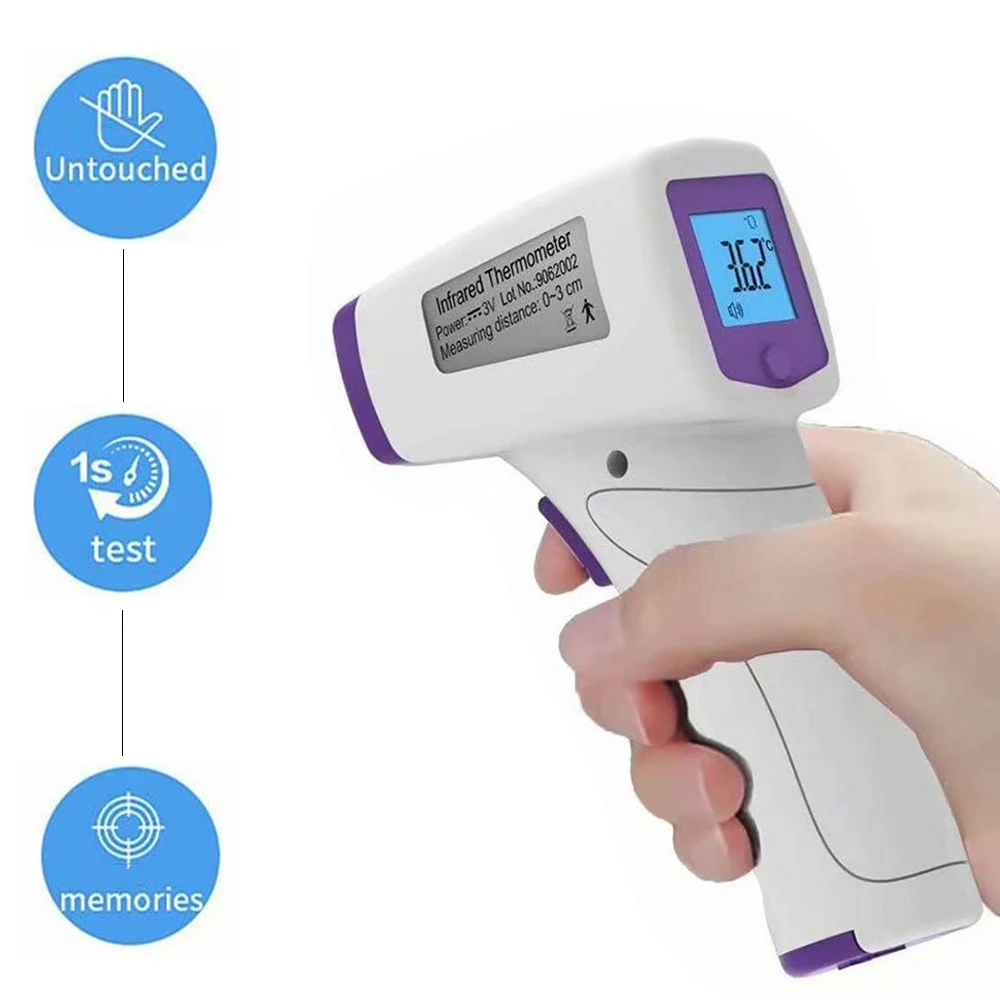 

Non-Contact Digital IR Infrared Thermometer Baby Adult Foreahead Thermometer Body Laser Pyrometer Digital Temperature Meter