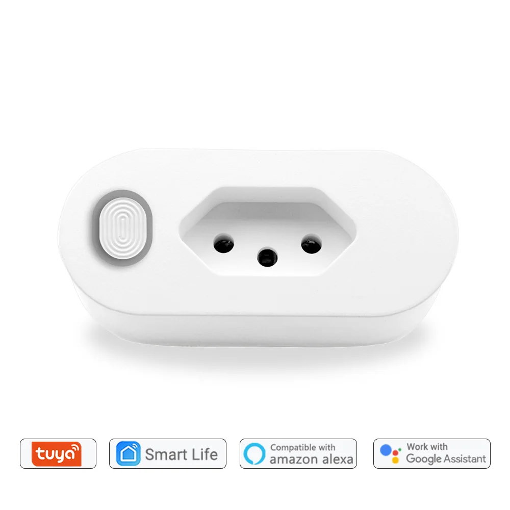 

Tuya Smart WiFi Plug Brazil Socket Voice Control Google Home Amazon Alexa IFTTT for Home Devices Remote Control Timer Outlet