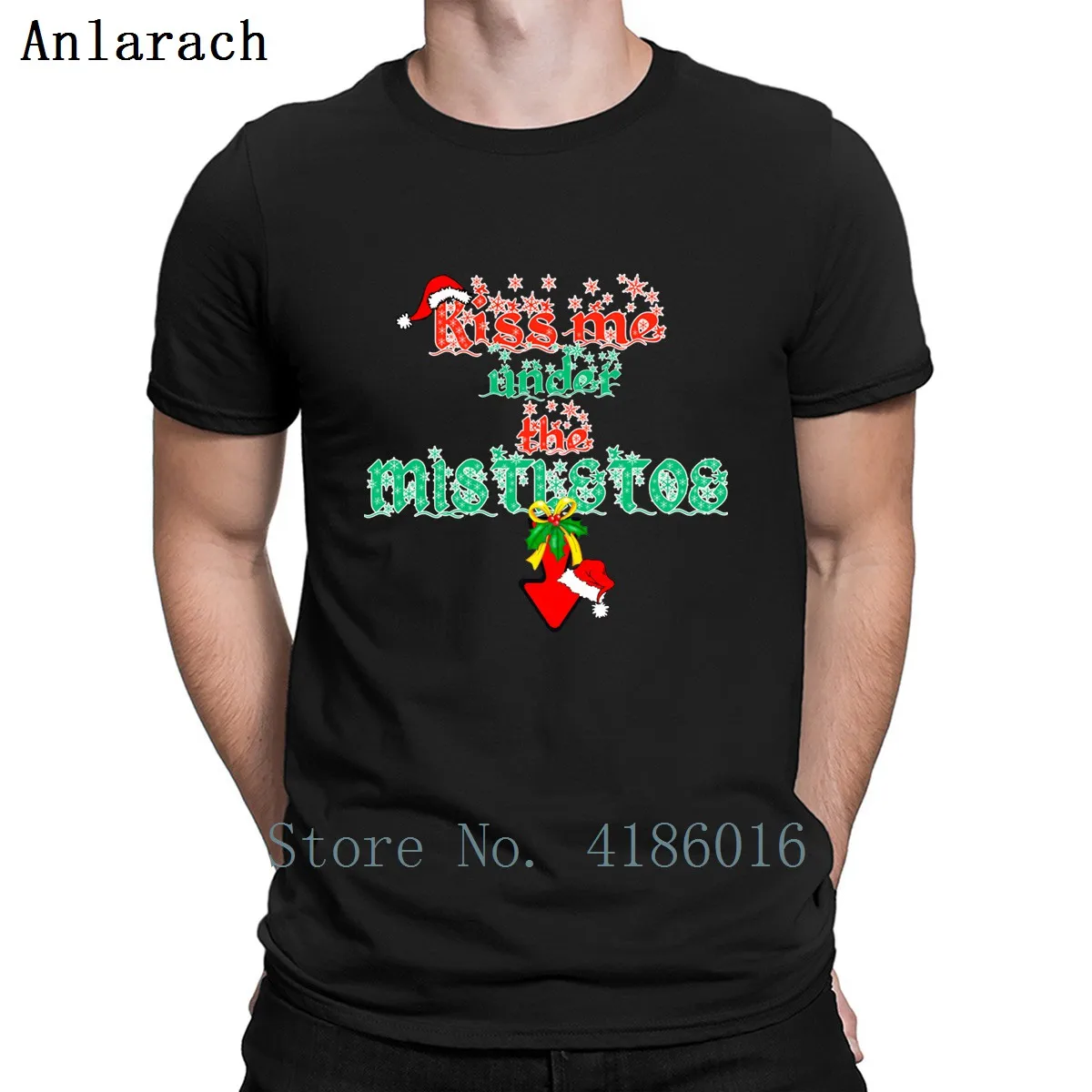 

Mistletoechristmass T Shirt Original Crazy Comfortable Cotton Clothing Spring O Neck Designs Shirt