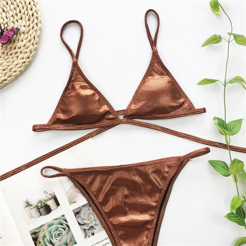 Womens Swimwear Simple Mini Bikinis Women 2021 Sexy Micro Bikini Push