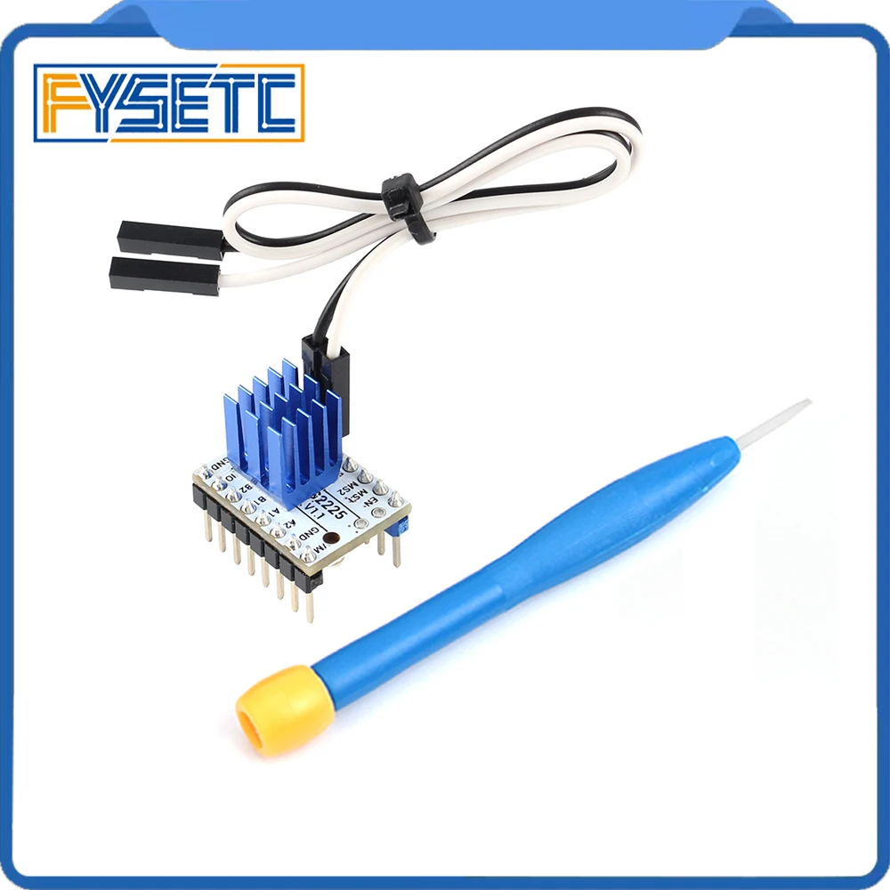 TMC S2225 V1.1 шаговый двигатель драйвер TMC2225 Stepsticks бесшумный драйвер 256 микрошаги ток 2A пик UART Замена TMC2208 TMC2209