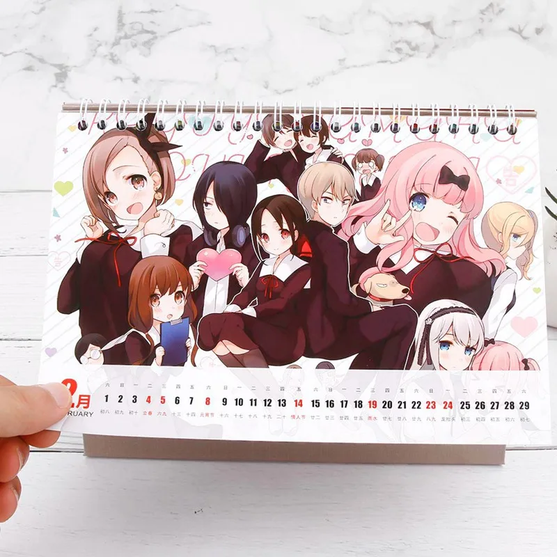 Аниме MoDaoZuShi Kaguya-sama: Love Is War Sword Art онлайн Настольный календарь ежедневный планировщик