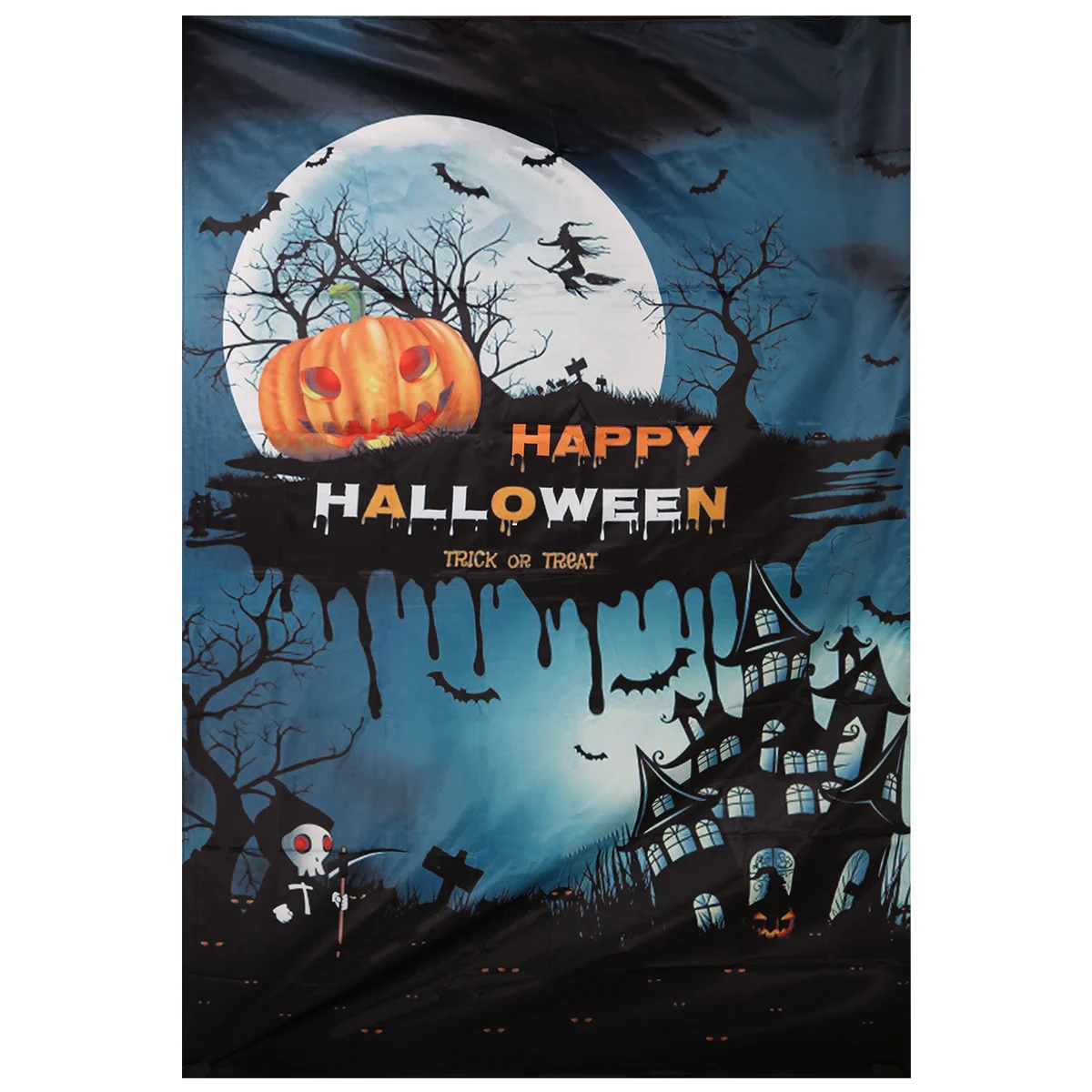С надписью Happy Halloween 7ftx5ft фестиваль вечерние фото съемки реквизит фотография для фона для семейного портрета и т. д