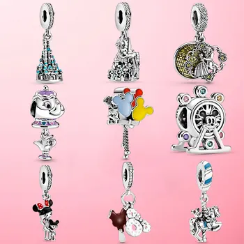

New Arrvial Real 925 Sterling Silver Cartoon Series Collection Charm Beads Fit Original Pamura Bracelets Fashion Jewelry Gift