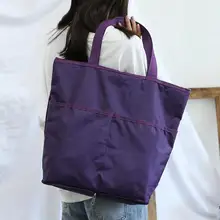 Складные нейлоновые сумки на плечо для женщин большие сумки для покупок сумки с верхней ручкой для женщин