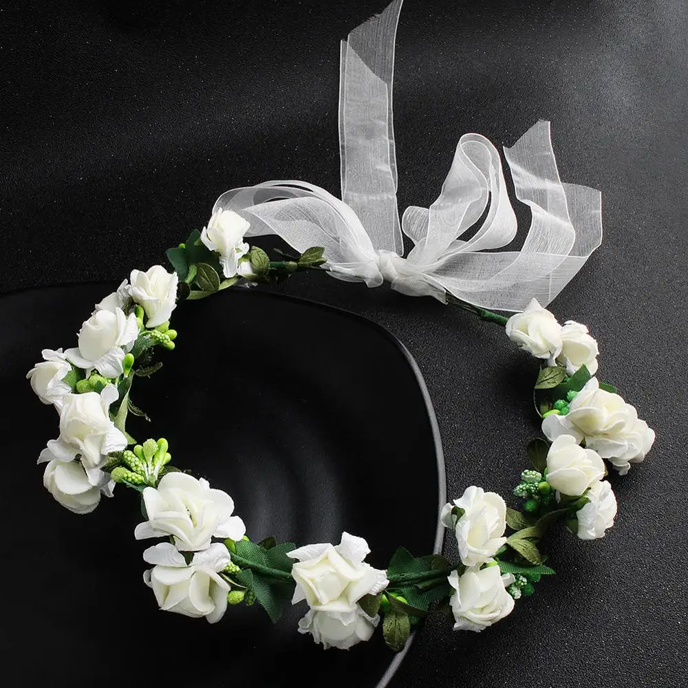 Jewelry head flower children's rattan garland beach hair accessories | Украшения и аксессуары