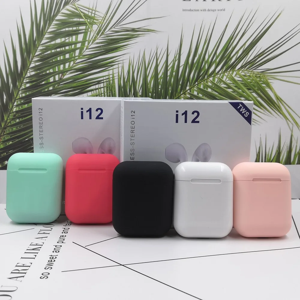 

New I12 Tws Headset 1:1 In-ear Wireless Bluetooth 5.0 Earphone Earbuds Touch Control Sport Pk I9 I10 I11 I13 I14 Kulaklik Elari