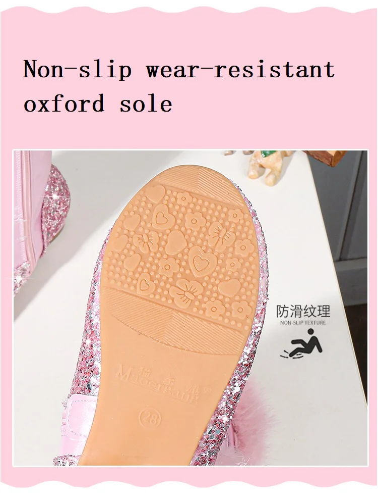 Зимние ботинки для девочек; коллекция года; корейские Зимние теплые детские высокие ботинки; Детские Плюшевые ботинки принцессы с кроличьим мехом; обувь для девочек