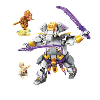 

ENLIGHTEN 3804 Goku Sun Wukong Lion Camel Ridge Shooting Building Blocks Set Classic Model Kids Toys For Children