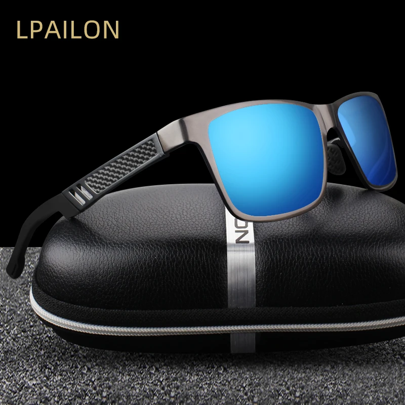 LPAILON мужские поляризованные солнцезащитные очки из алюминия и магния солнцезащитные очки прямоугольные оттенки мужские очки для вождения для мужчин UV400