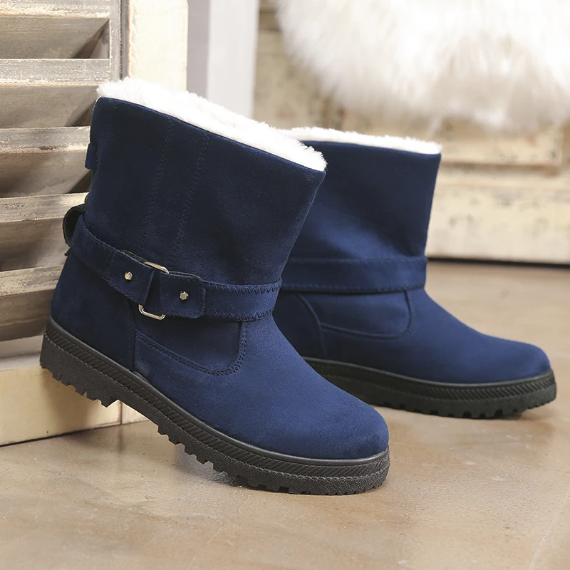 

Snow Boots Women Winter Shoes Ladies Shoes Warm Plush Platform Black Boots Plus Size Botas Mujer Invierno 2019