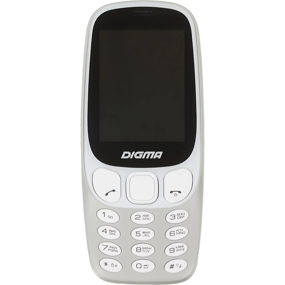 Мобильный телефон Digma Linx N331 2G 32Mb серый 2Sim 2.44" TFT 240x320 0.08Mpix