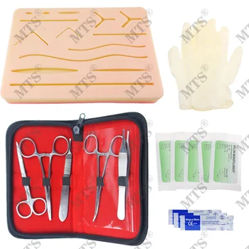 

Surgical Suture Training kit Skin Medical Training pad Operate Suture Practice model Scalpel Suture needle Needle-holder