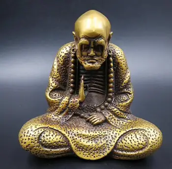 

Copper statue Kaiguang copper, pure copper, gilded gold, Buddha statue, bronze statue, antique and antique collection, geomancy