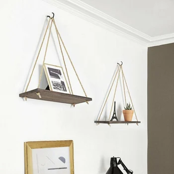 

Home Hanging Rack Kitchen Bedroom Decoration Wooden Stand Plant Support