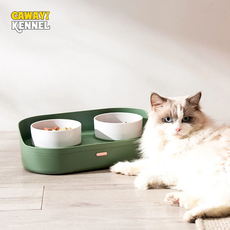 

CAWAYI KENNEL Dog Feeder Drinking Bowls for Dogs Cats Pet Food Bowl Comedero Perro Miska Dla Psa Gamelle Chien Chat Voerbak Hond