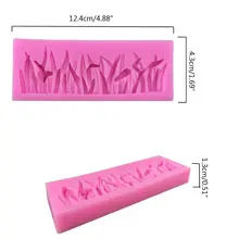 Форма травы, силиконовая форма для торта, кухонная форма для выпечки, сахарное ремесло, помадка, шоколадная форма, 72XF