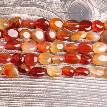 

LanLi Fashion natural Jewelry 8x10 mm amorphous red agates Loose Beads DIY bracelet necklace Accessories