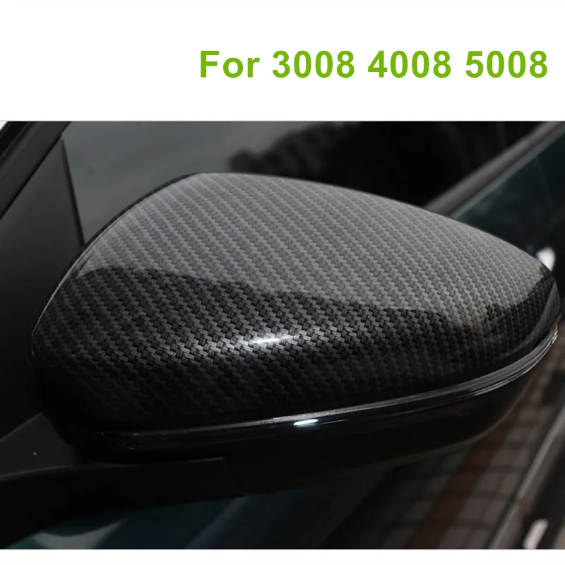 Для Peugeot 3008 3008GT 4008 5008 2017 2018 2 шт./лот из углеродного волокна Стиль боковое зеркало