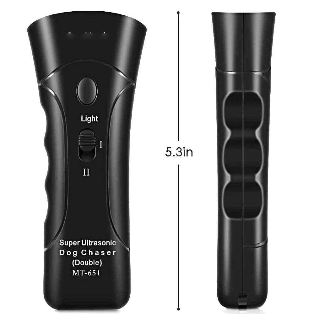 Pet Dog Repeller Anti Barking Stop Bark Training Device Trainer LED Ultrasonic Anti Barking Ultrasonic Without Battery-1
