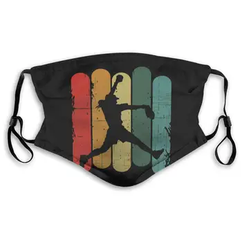 

Fastpitch Softball Vintage Style Unisex Anti-Pollution Mask Dust Mask with Filter Mask Black
