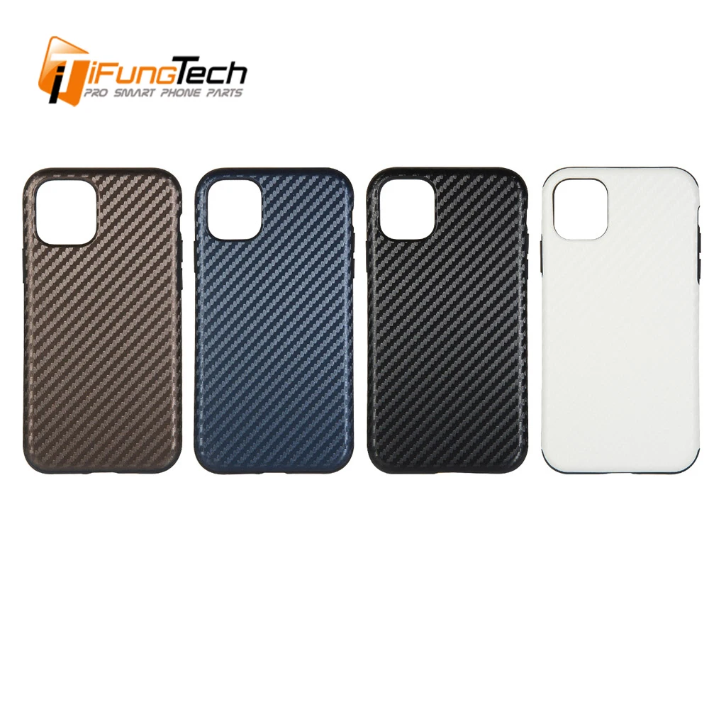 

2019 Fashion Carbon Fiber Texture Phone Case For iPhone 6s 7 X Soft TPU Silicon Back Cover For iPhone 11 2019 Case