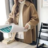 Lucyever Autumn Women Wool Coat Long Sleeve Single Breasted Fashion Turn Down Female Blends Causal Loose Winter Outwear 2022 ► Photo 2/6