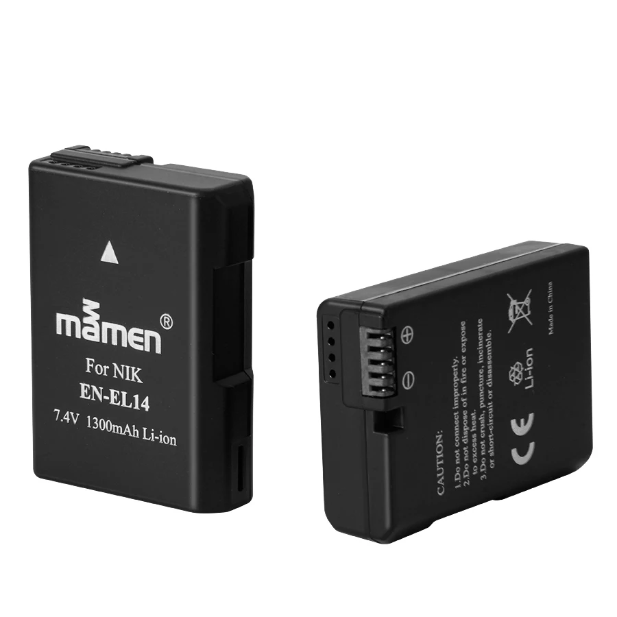 Аккумулятор для камеры Mamen EN EL14 EN-EL14 ENEL14 для Nikon Coolpix D3100 D3200 D5200 P7100 P7700 аккумулятор 1300 мАч SLR DSLR LI-battery