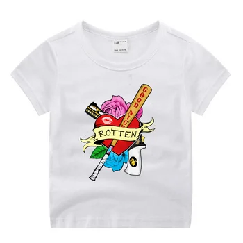 

Children Cartoon Movie Suicide Squad Harley Quinn Cartoon Print T-shirt Kids Summer O-Neck Tops Boys & Girls Tshirt Baby Clothes