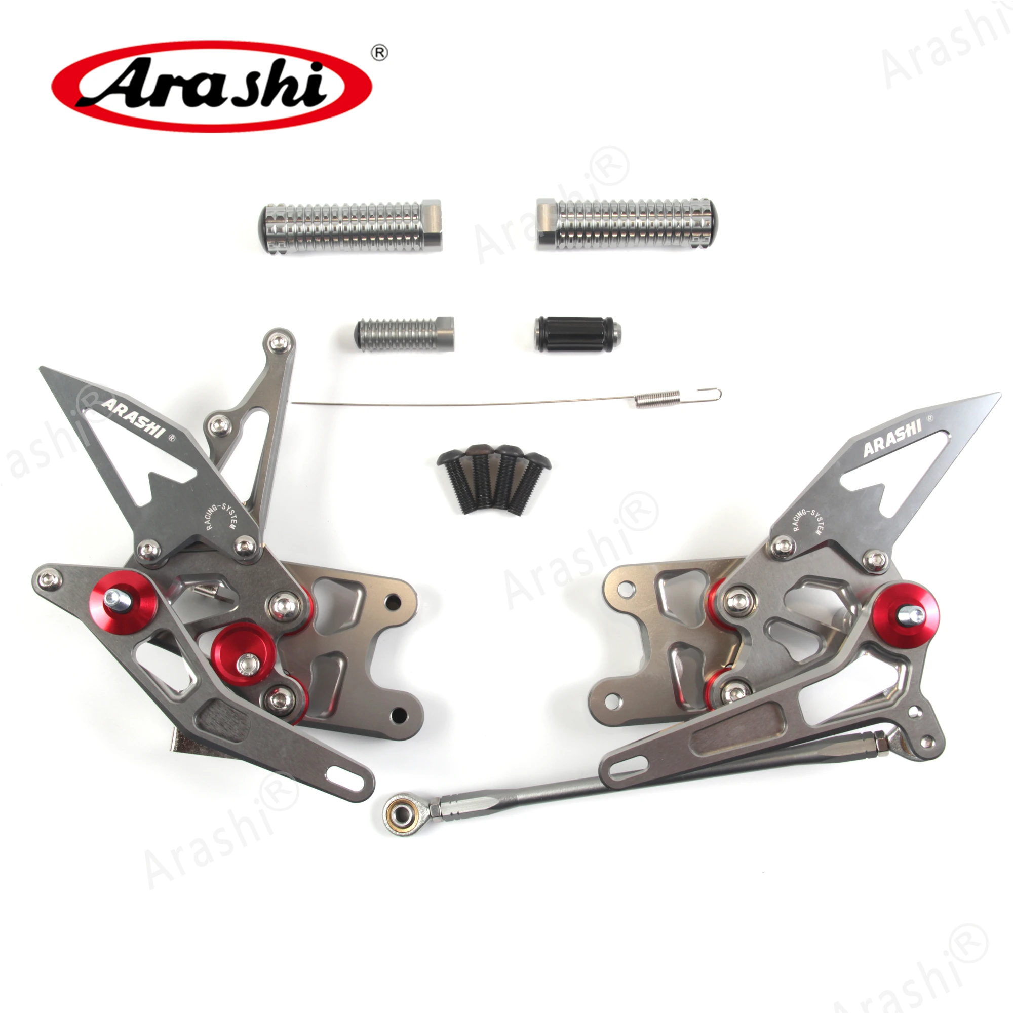 Arashi CNC Регулируемые подножки Rearset для SUZUKI GSXR1000 2007 2008 подножки GSX1000R GSXR GSX-R 1000 1000cc аксессуары