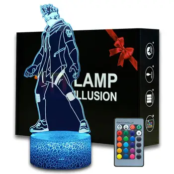 

Magiclux Ninja Figurine 3D illusion Lamp AA Batteries USB Available Night light Battle Royale Bedside Lamp Creative Gifts
